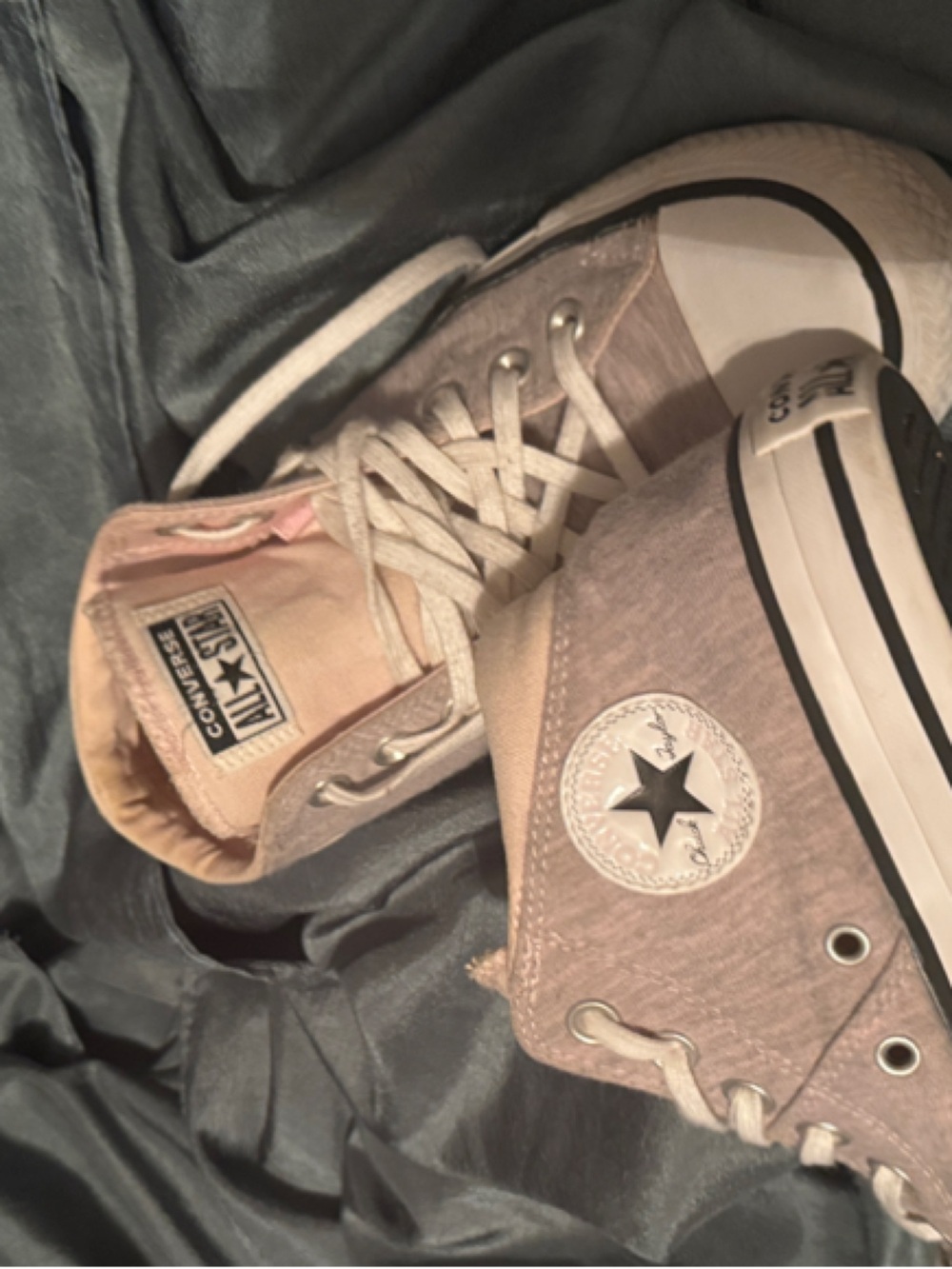 Converse Madison Mid Top Sneakers womens  size 8 Heather Pink & White - Picture 3 of 7